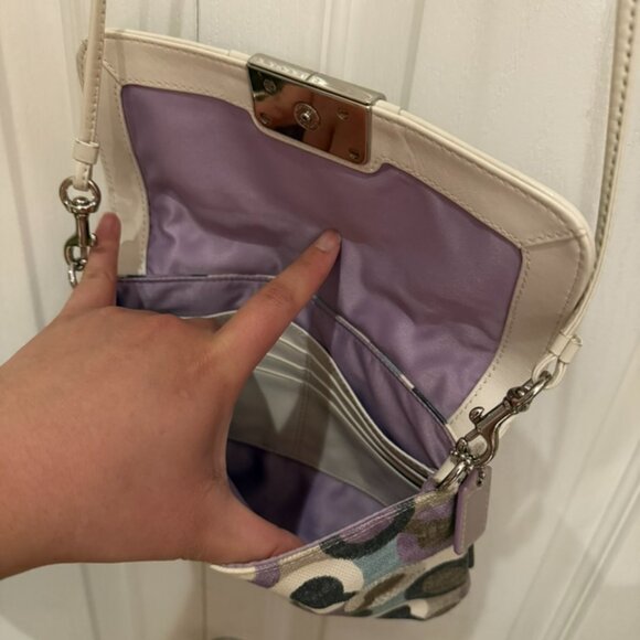 Coach Kristin Op Art Sequin Swingpack crossbody bag - Picture 6 of 6